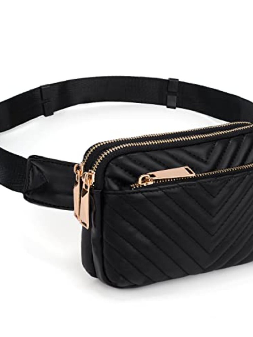 Waterproof Synthetic Leather Waist Pack Fanny Pack Adjustable Strap